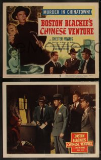 7k0400 BOSTON BLACKIE'S CHINESE VENTURE 8 LCs 1949 Chester Morris, Richard Lane & sexy Maylia!