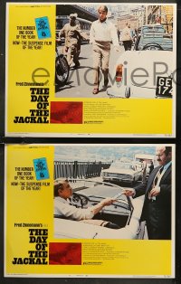 7k0674 DAY OF THE JACKAL 5 LCs 1973 Fred Zinnemann assassination classic, master killer Edward Fox!