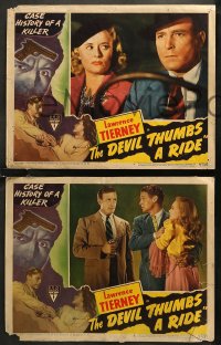 7k0812 DEVIL THUMBS A RIDE 3 LCs 1947 Lawrence Tierney & Betty Lawford in Felix Feist film noir!