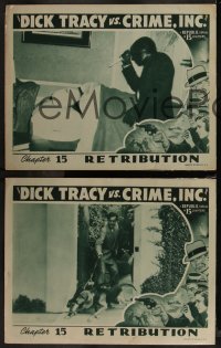7k0814 DICK TRACY VS. CRIME INC. 3 chapter 15 LCs 1941 Ralph Byrd as Chester Gould's detective!