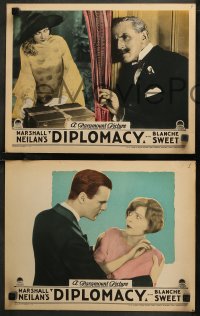 7k0677 DIPLOMACY 5 LCs 1926 great images of gorgeous Blanche Sweet and young Neil Hamilton!
