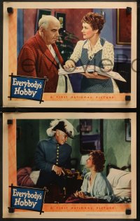 7k0819 EVERYBODY'S HOBBY 3 LCs 1939 Irene Rich, Henry O'Neill, Jack Moran, Aldrich Bowker!