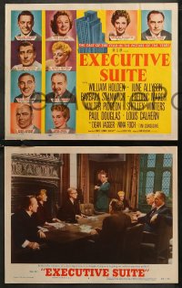 7k0435 EXECUTIVE SUITE 8 LCs 1954 William Holden, Barbara Stanwyck, Fredric March, June Allyson!