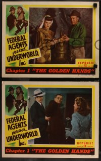 7k0680 FEDERAL AGENTS VS UNDERWORLD INC 5 chapter 1 LCs 1948 Kirk Alyn & Barcroft, The Golden Hands!