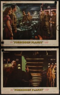 7k0822 FORBIDDEN PLANET 3 LCs 1956 Anne Francis & Leslie Nielsen, Pidgeon, Robby the Robot in one!