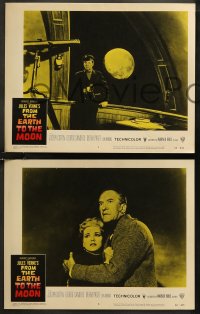 7k0631 FROM THE EARTH TO THE MOON 6 LCs 1958 Jules Verne classic, Joseph Cotten, George Sanders!