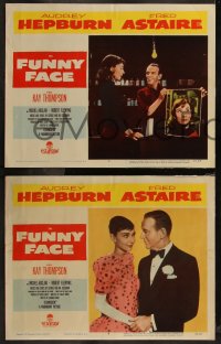 7k0445 FUNNY FACE 8 LCs 1957 all with great images of Audrey Hepburn, Fred Astaire, complete set!