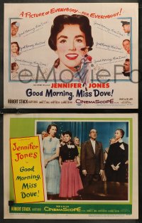7k0452 GOOD MORNING MISS DOVE 8 LCs 1955 Jennifer Jones, Robert Stack, Robert Douglas!