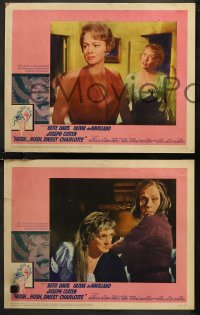 7k0469 HUSH...HUSH, SWEET CHARLOTTE 8 LCs 1965 images of Bette Davis, Joseph Cotten, Robert Aldrich!