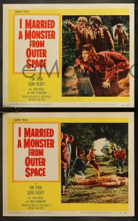 7k0470 I MARRIED A MONSTER FROM OUTER SPACE 8 LCs 1958 Talbott's husband Tom Tryon is an alien!