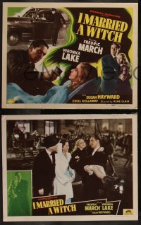 7k0471 I MARRIED A WITCH 8 LCs R1948 wonderful art of sexiest Veronica Lake & Fredric March!