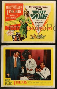 7k0473 I, THE JURY 8 2D LCs 1953 Mickey Spillane crime thriller, Biff Elliot as Mike Hammer!