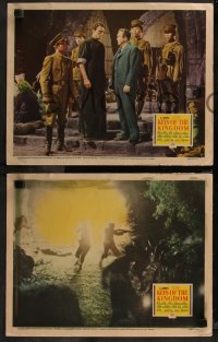 7k0838 KEYS OF THE KINGDOM 3 LCs 1944 religious Gregory Peck, Thomas Mitchell, cool action scene!