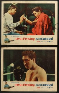 7k0481 KID GALAHAD 8 LCs 1962 images of Elvis Presley boxing & winning in ring!