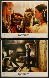 7k0485 LABYRINTH 8 LCs 1986 Jim Henson, wild images of David Bowie, Jennifer Connelly!