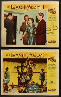 7k0685 LEECH WOMAN 5 LCs 1960 deadly female vampire drained love & life from every man she trapped!