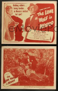 7k0493 LONE WOLF IN MEXICO 8 LCs 1947 sexy Sheila Ryan with gun, detective Gerald Mohr!