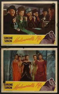7k0843 MADEMOISELLE FIFI 3 LCs 1944 Robert Wise directed, great sexy images of Simone Simon!