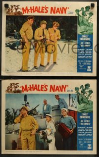 7k0639 McHALE'S NAVY 6 LCs 1964 wacky images of Ernest Borgnine & Tim Conway!
