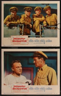 7k0509 MISTER ROBERTS 8 LCs 1955 Henry Fonda, James Cagney, William Powell, Jack Lemmon, John Ford!