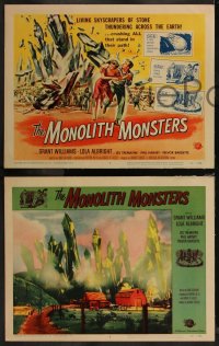 7k0511 MONOLITH MONSTERS 8 LCs 1957 Grant Williams, Lola Albright, cool Universal sci-fi horror!