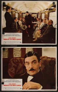 7k0514 MURDER ON THE ORIENT EXPRESS 8 LCs 1974 Agatha Christie all-star mystery, Sidney Lumet