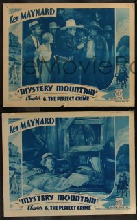 7k0849 MYSTERY MOUNTAIN 3 chapter 6 LCs 1934 western cowboy Ken Maynard, The Perfect Crime!