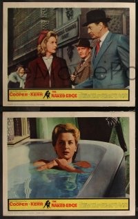 7k0517 NAKED EDGE 8 LCs 1961 includes close up of Deborah Kerr naked in bathtub, Michael Anderson!