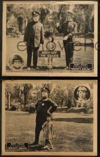 7k0853 NOBODY'S DARLING 3 LCs 1923 great images of Baby Peggy with police & child, ultra rare!