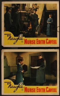 7k0692 NURSE EDITH CAVELL 5 LCs 1939 Herbert Wilcox, great images of Anna Neagle in the title role!
