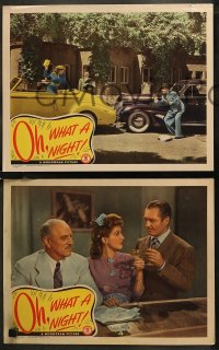 7k0644 OH WHAT A NIGHT 6 LCs 1944 great images of Edmund Lowe, Marjorie Rambeau, Alan Dinehart