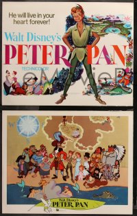 7k0372 PETER PAN 9 LCs R1976 Walt Disney animated cartoon fantasy classic, great full-length art!