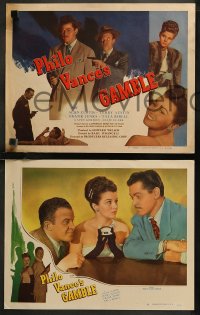 7k0528 PHILO VANCE'S GAMBLE 8 LCs 1947 Alan Curtis in the title role w/sexy Vivian Austin, film noir!
