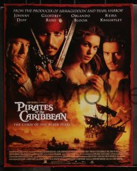 7k0367 PIRATES OF THE CARIBBEAN 14 LCs 2003 Johnny Depp as Jack Sparrow, Keira Knightley, Bloom!
