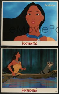 7k0366 POCAHONTAS 16 LCs 1995 Walt Disney, Native American Indians, great cartoon images!