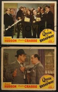 7k0767 QUEEN OF BROADWAY 4 LCs 1942 great images of Rochelle Hudson, Buster Crabbe & Paul Bryar!