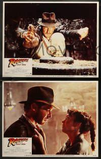 7k0535 RAIDERS OF THE LOST ARK 8 LCs 1981 Harrison Ford, George Lucas & Steven Spielberg classic!
