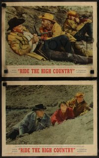 7k0536 RIDE THE HIGH COUNTRY 8 LCs 1962 Joel McCrea, Mariette Hartley, Ron Star, Sam Peckinpah