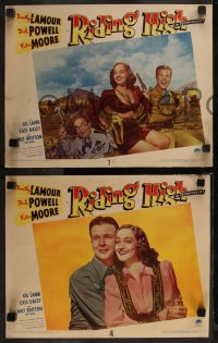 7k0869 RIDING HIGH 3 LCs 1943 great images of sexy Dorothy Lamour, Dick Powell, dance number!