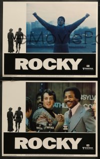 7k0539 ROCKY 8 LCs 1976 Sylvester Stallone, Talia Shire, Avildsen boxing classic, complete set!