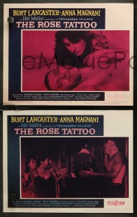 7k0541 ROSE TATTOO 8 LCs 1955 Burt Lancaster, Anna Magnani, written by Tennessee Williams!