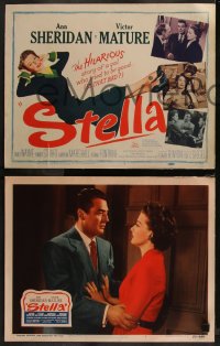 7k0554 STELLA 8 LCs 1950 Ann Sheridan & Victor Mature's wacky family must find their uncle's body!