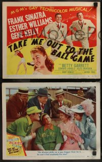 7k0557 TAKE ME OUT TO THE BALL GAME 8 LCs 1949 Frank Sinatra, Esther Williams, Gene Kelly, baseball!