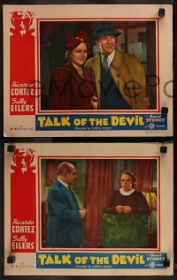 7k0880 TALK OF THE DEVIL 3 LCs 1937 Ricardo Cortez, Sally Eilers & border art of Devil head!