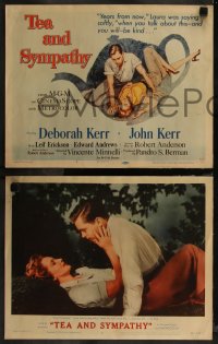 7k0567 TEA & SYMPATHY 8 LCs 1956 Deborah Kerr & John Kerr includes tc w/ Gale art & classic tagline!