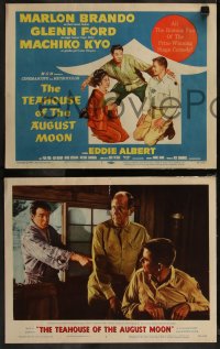 7k0568 TEAHOUSE OF THE AUGUST MOON 8 LCs 1956 Asian Marlon Brando, Glenn Ford & Machiko Kyo!