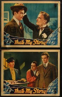 7k0882 THAT'S MY STORY 3 LCs 1937 William Lundigan & gorgeous Claudia Morgan, ultra rare!