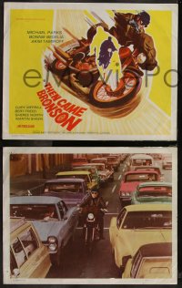 7k0570 THEN CAME BRONSON 8 int'l LCs 1970 Michael Parks & Bonnie Bedelia, motorcycle action!