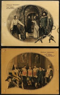 7k0887 THREE MUSKETEERS 3 LCs 1921 Dumas classic, great images of Douglas Fairbanks as D'Artagnan!