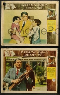 7k0573 TO KILL A MOCKINGBIRD 8 LCs 1962 Gregory Peck as Atticus from Harper Lee classic novel!